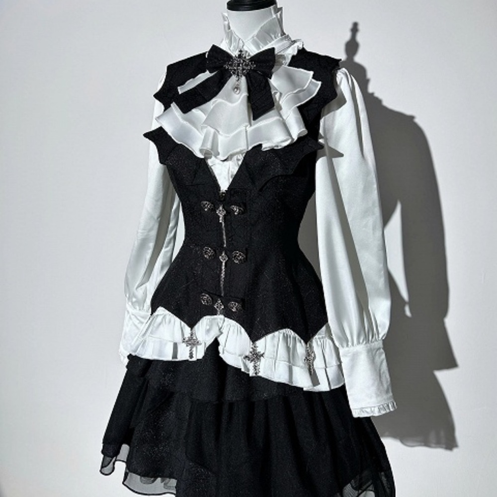 Gothic ouji lolita jfashion vampire victorian outfit set